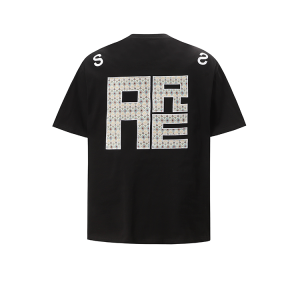 FOCK heavyweight American original retro personalized embroidery loose cotton short-sleeved couple T-shirt half-sleeved top