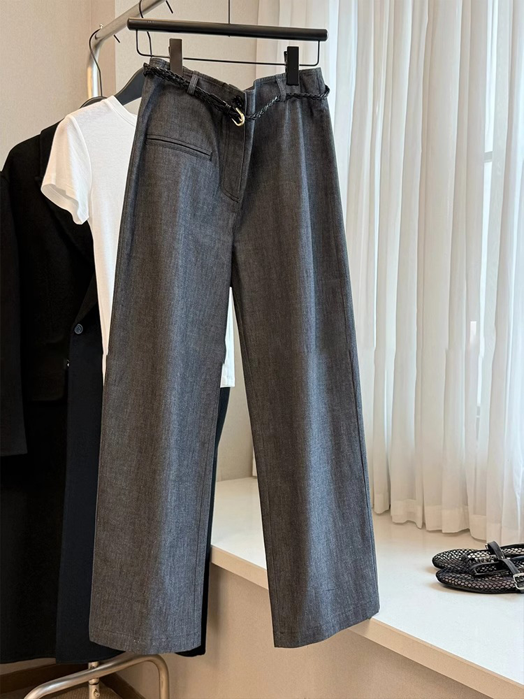 2025 Summer Plus Size High-Waisted Loose Wide-Leg Jeans for Women - Versatile Pear-Shaped Commuter Trousers