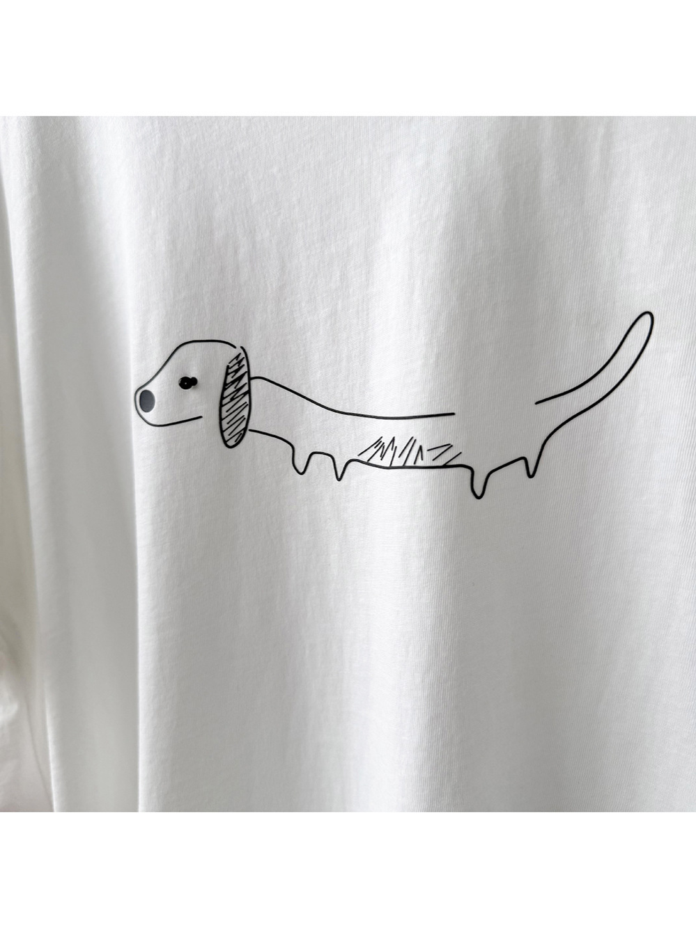 3D Dog Print Short Sleeve T-Shirt for Women, Casual Loose Fit Top, 2025 Summer Korean Style Fashion