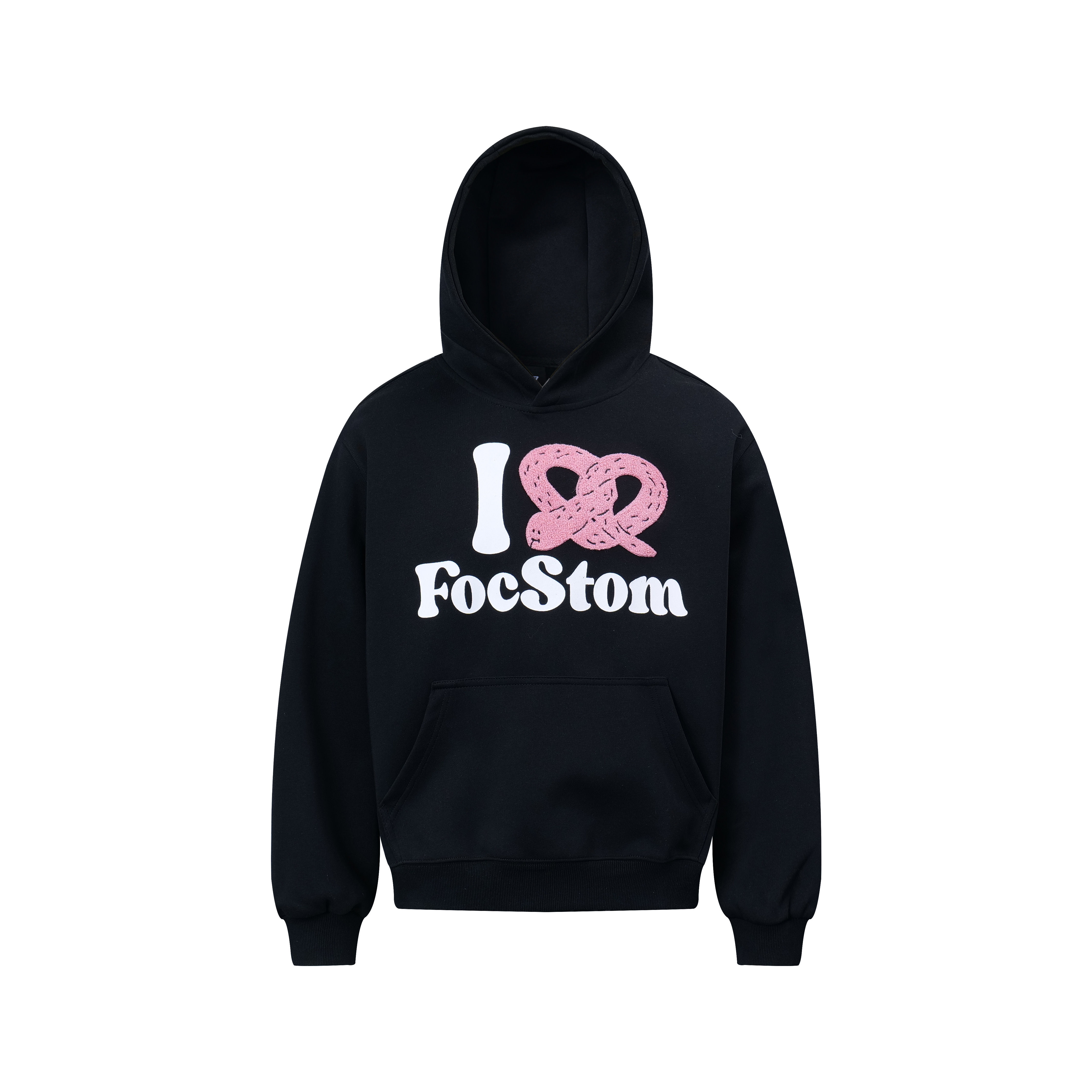 3D Embroidered Handmade Silk Screen Printed Short Wide Clean Fit Pullover Hoodie for Women - Trendy Casual Fashion