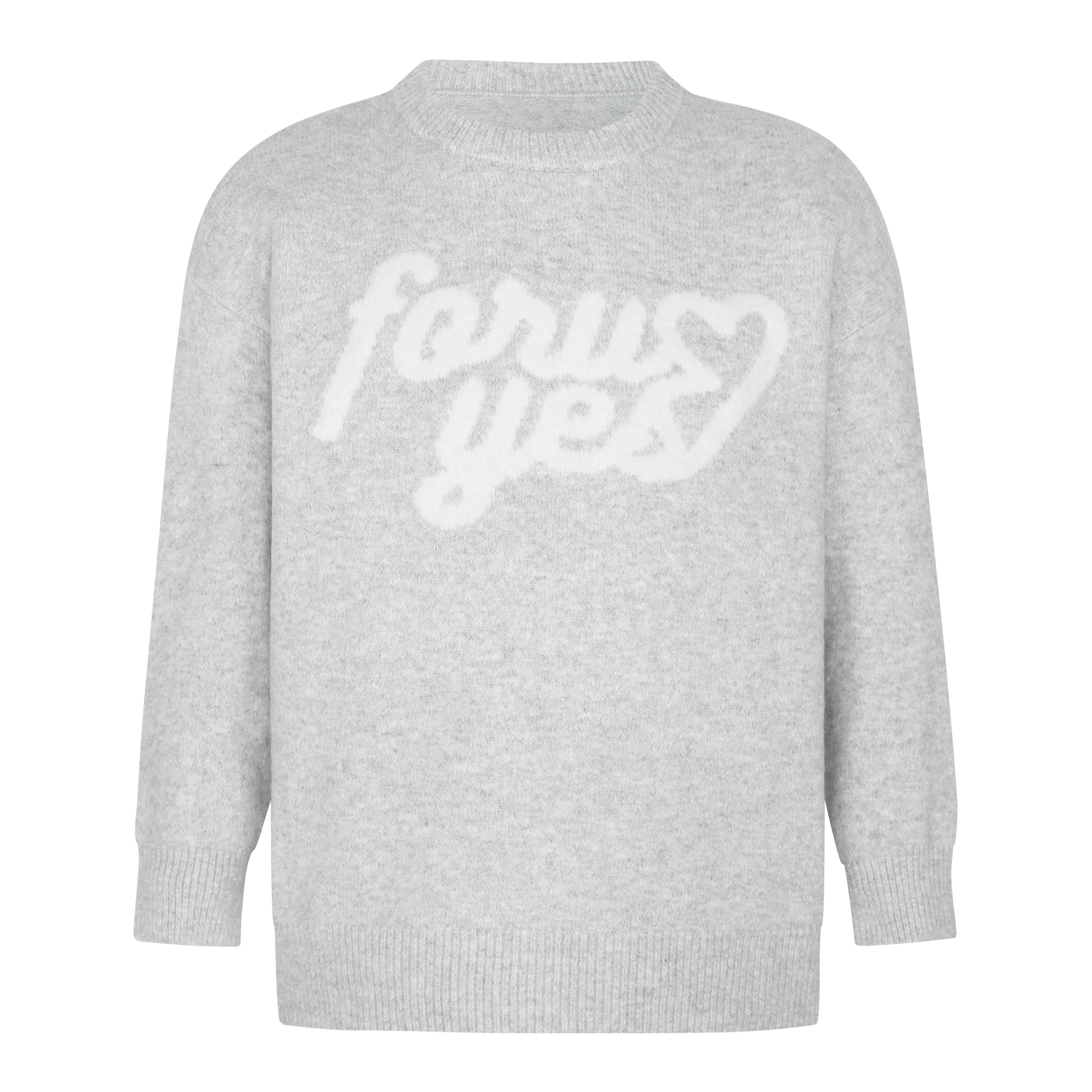 Autumn Winter Casual Heart Print Knitted Sweater - Loose Fit Round Neck Pullover, National Trendy Style for Cozy Days
