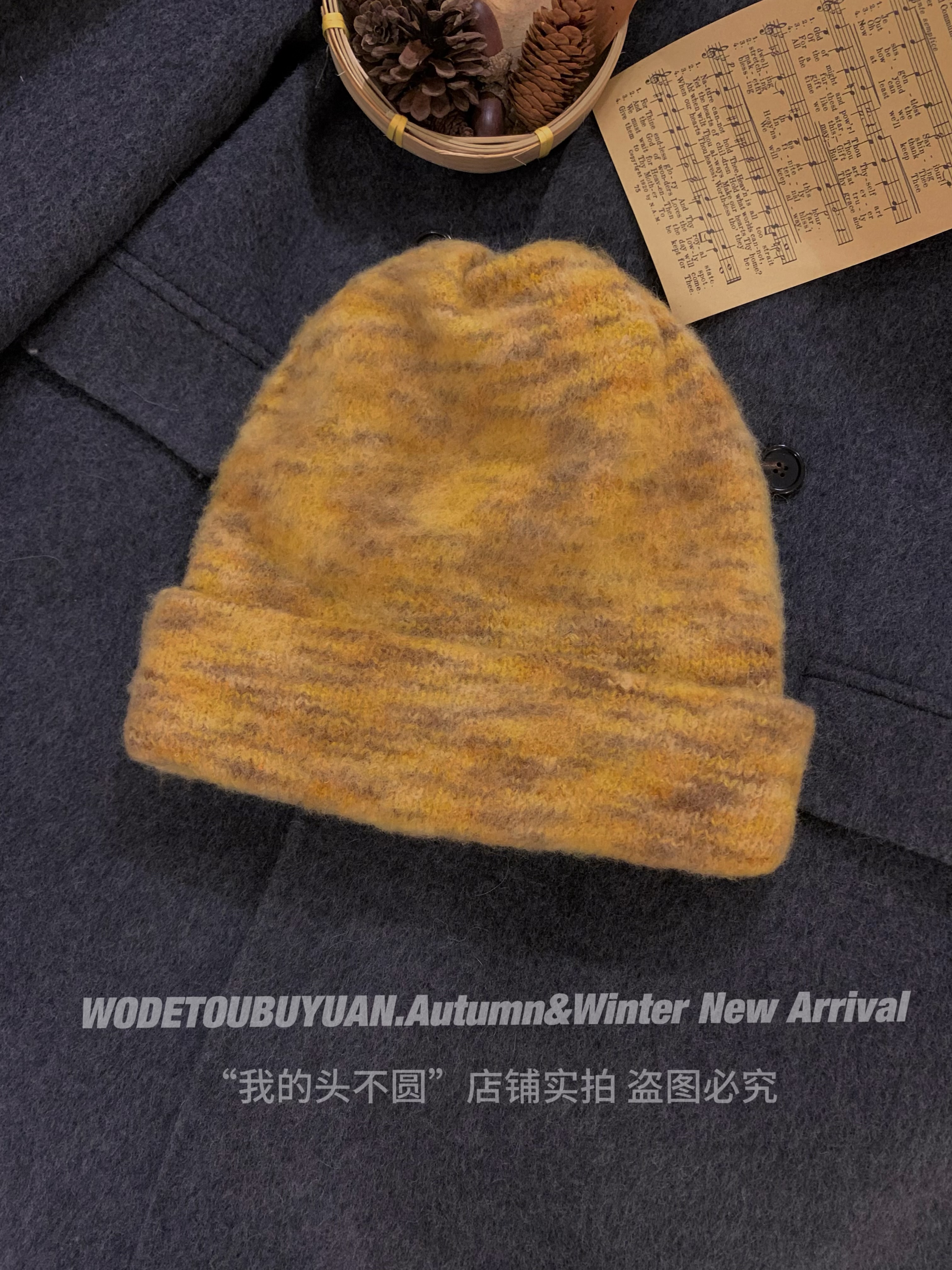 Big Head Circumference Knitted Hat for Women - 'My Head Is Not Round' 2024 Winter Wool Beanie for a Slimming Look