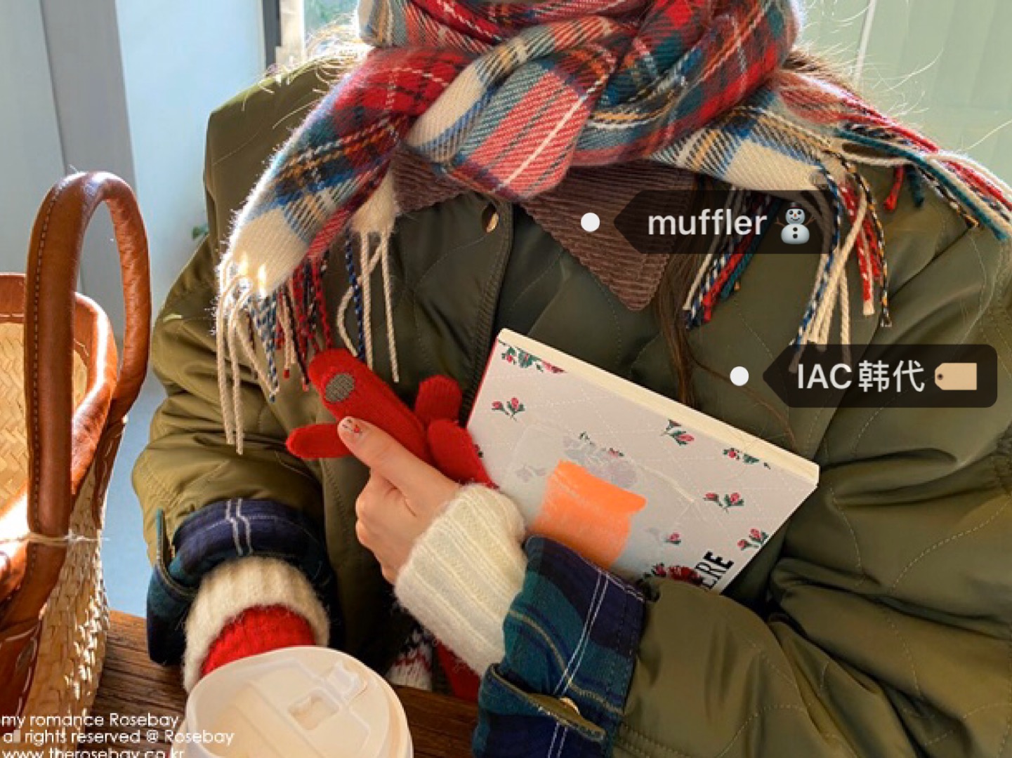 Casual Tie-Up Cute Winter Color Plaid Scarf - Korean Style Accessory for Cozy Fashion