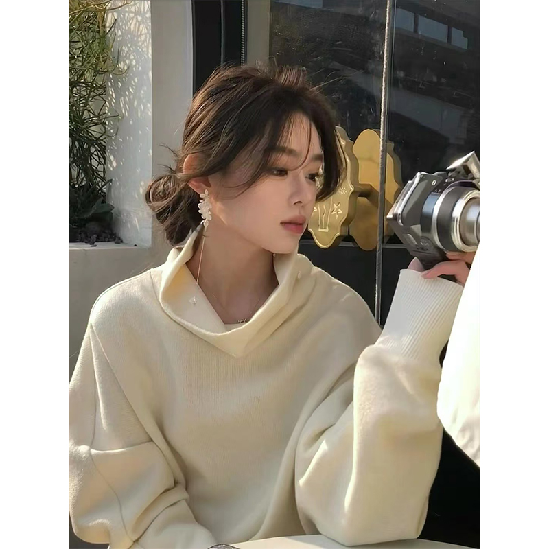 Casual Women's Pullover Sweater - Versatile Lazy Style for Effortless Fashion