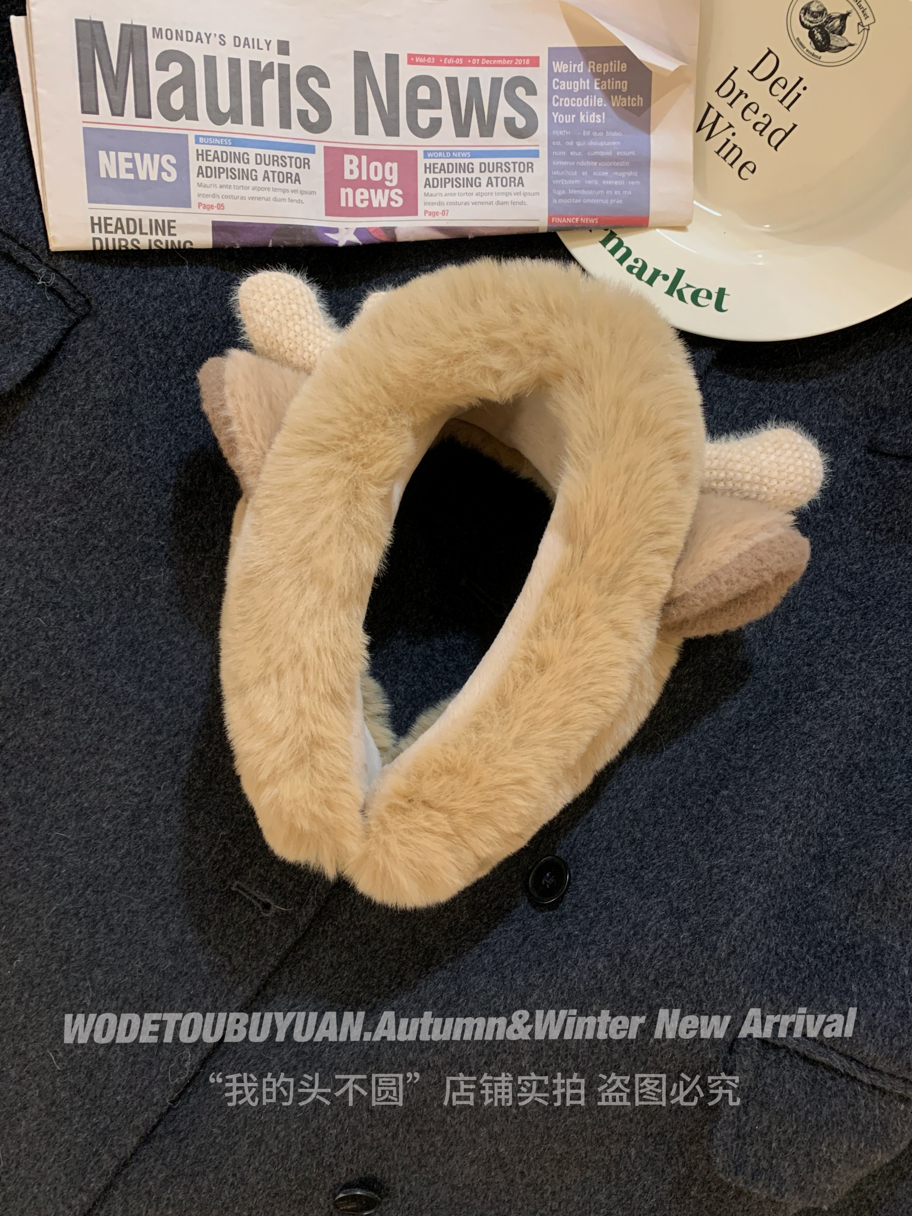 Cute Plush Ear Warmers Headband - Fleece Earmuffs for Autumn & Winter 2024, Cozy Winter Accessories for Cold Weather