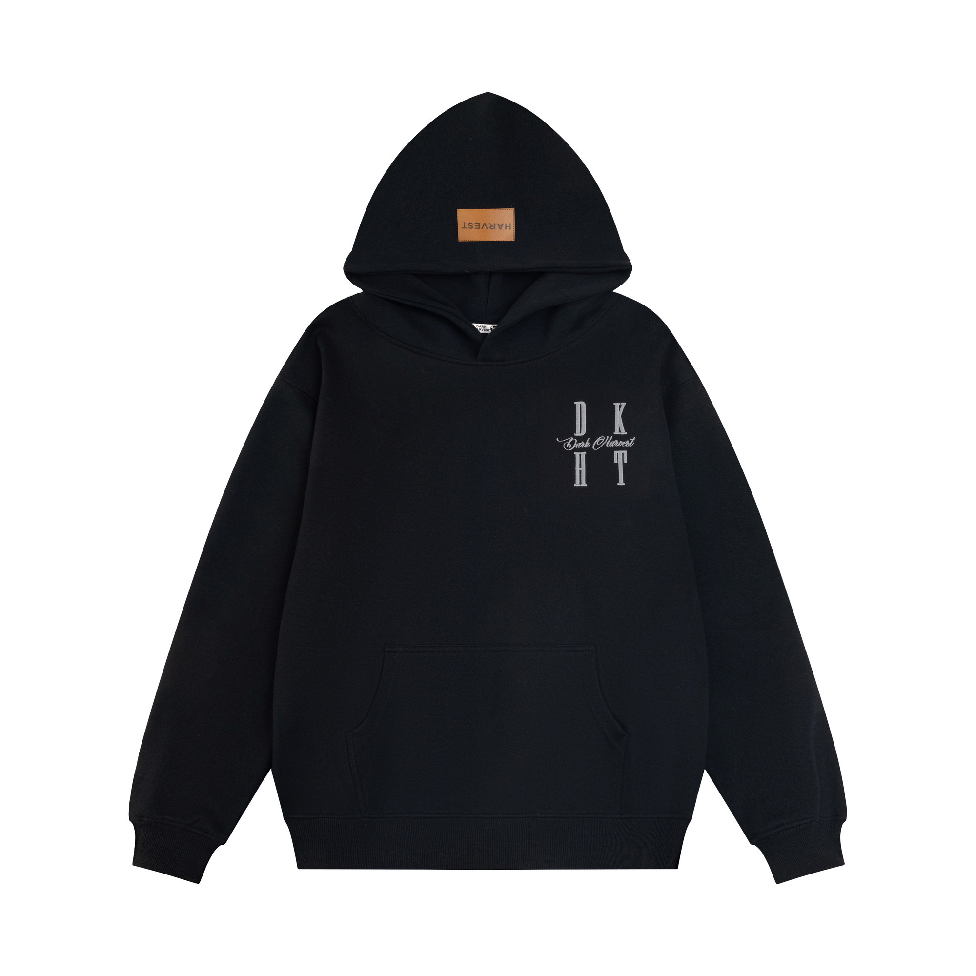 Embroidered Letter Hoodie for Men & Women, Loose Fit Heavyweight Sweatshirt, Trendy American & Chinese Style, Versatile Autumn Fashion