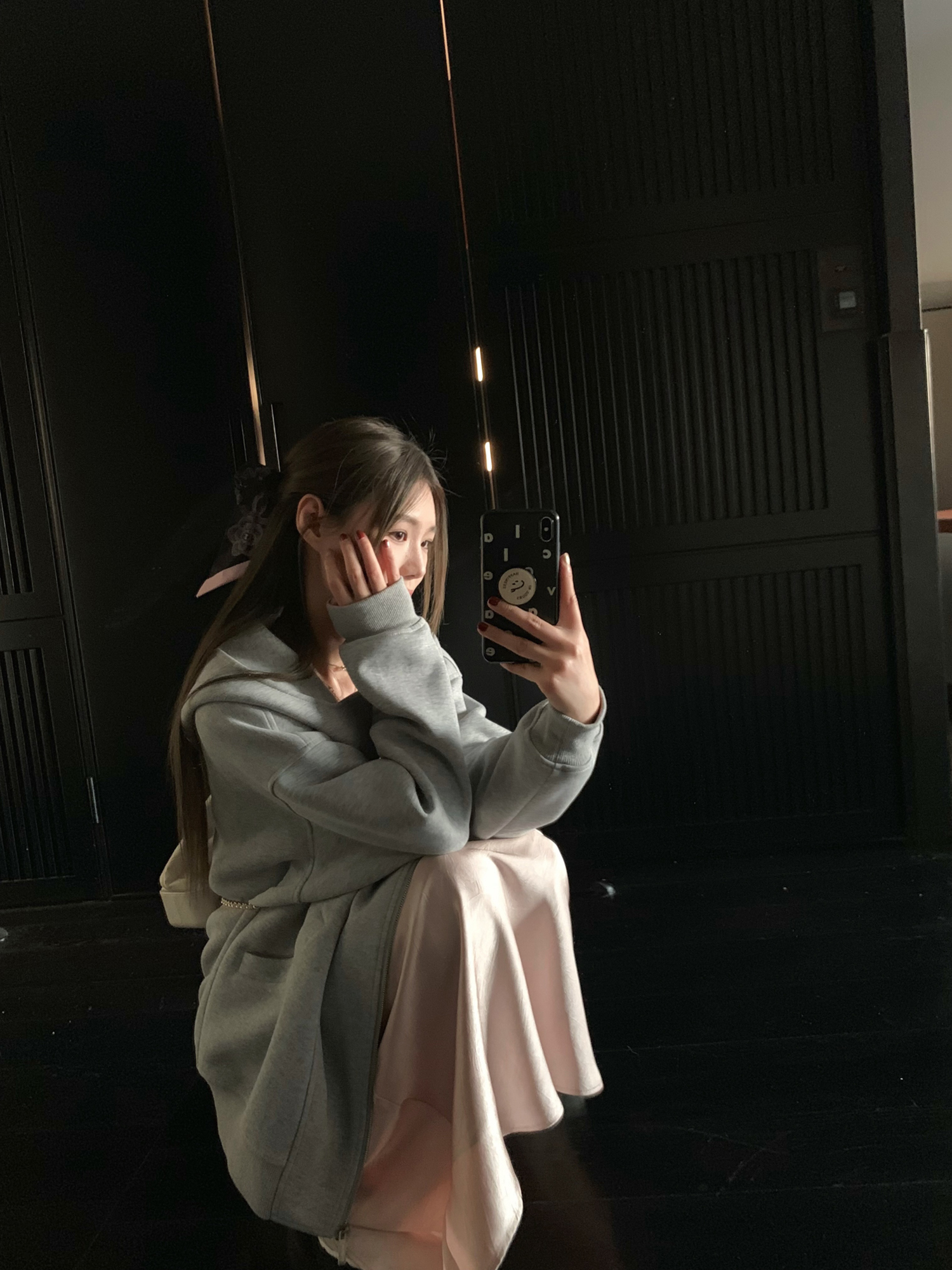 Heavyweight Deconstructed Hooded Sweatshirt Jacket for Women - Punk Weekend Style, Loose Fit, Air Layer Design