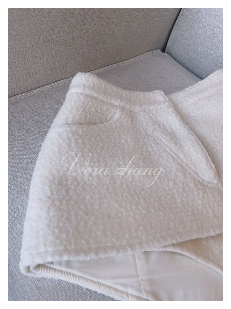 High-End Feel Wool Long Leg Skirt for Women - Slimming Versatile Half Skirt in Popular Style