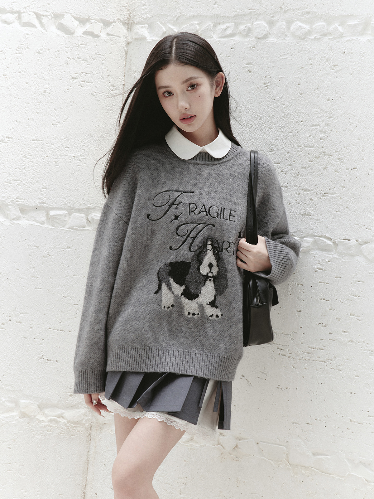 High-End Versatile Layered Dog Sweater for Spaniel - Lazy Style Pet Jacket, Cozy Fashion for Dogs