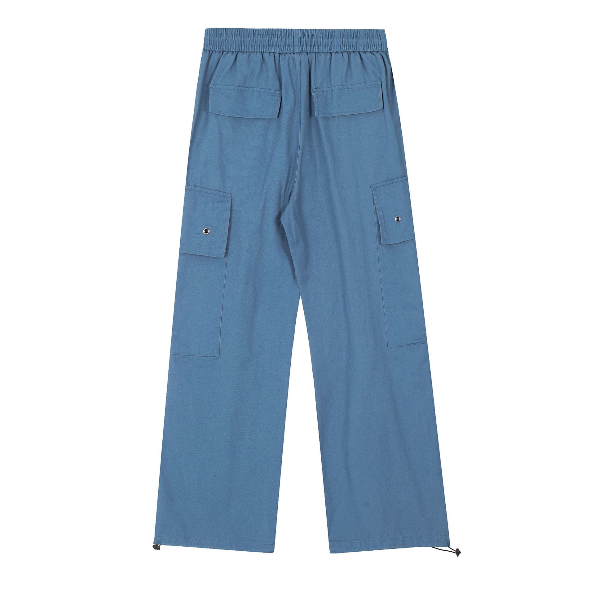High Waist Loose Straight Jazz Dance Pants for Women - Casual Blue Jeans for Autumn Winter 스타일