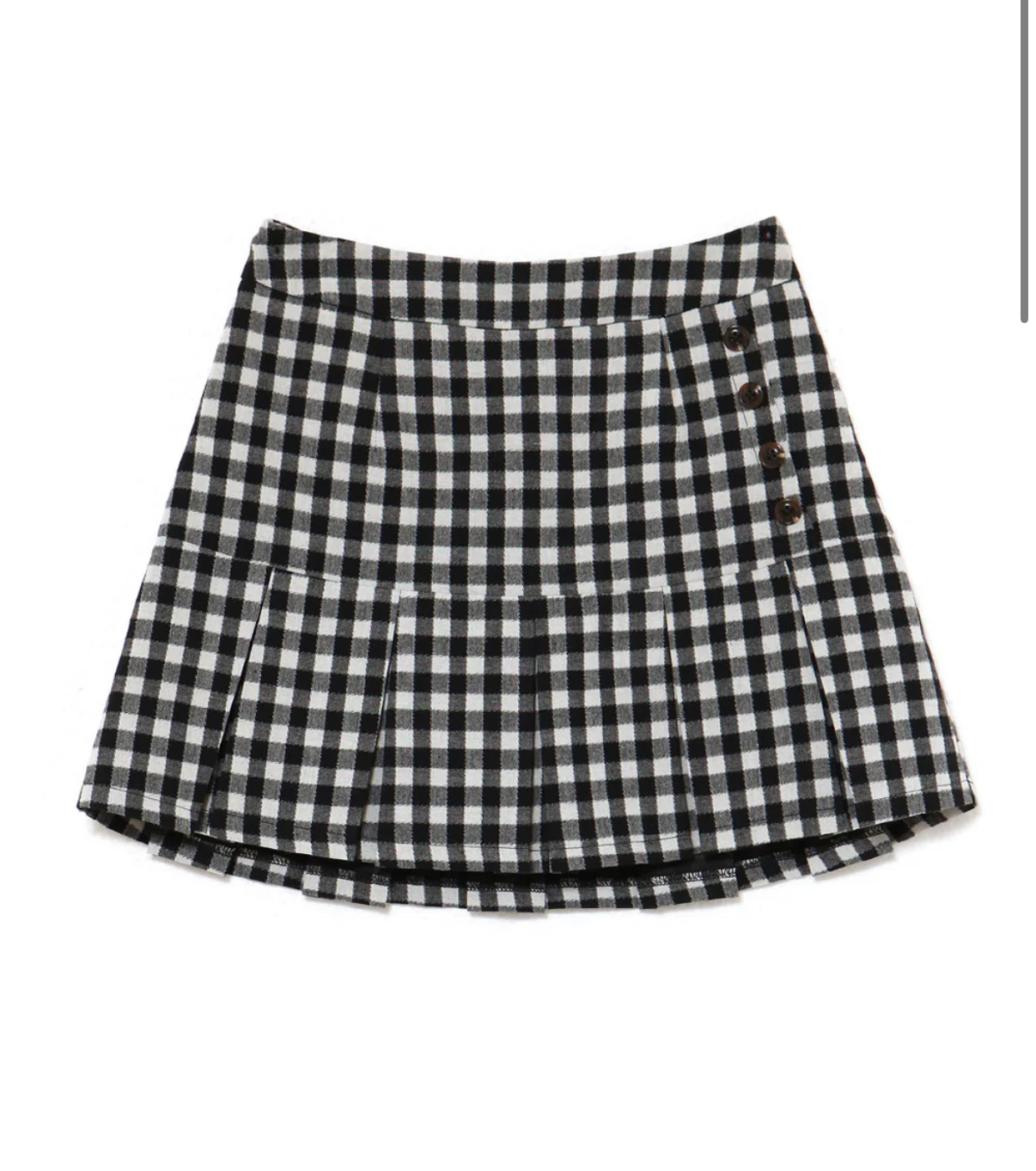 High-Waisted Black and White Plaid Pleated Skirt - Casual Japanese Style Matching Short Skirt for Chic Streetwear