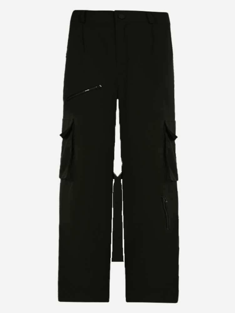 High-Waisted Slim Straight Loose Wide-Leg Work Pants for Men - American Retro Summer Style, High Street Trend