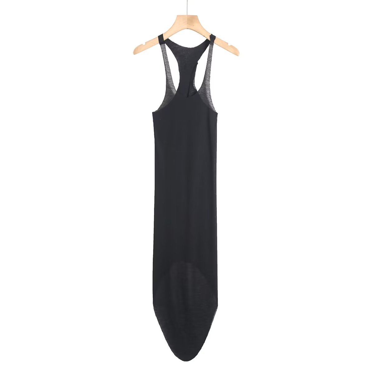 Irregular Spaghetti Strap Tank Top for Women - Summer Thin Backless Sexy Shirt in Trendy Y2K Style