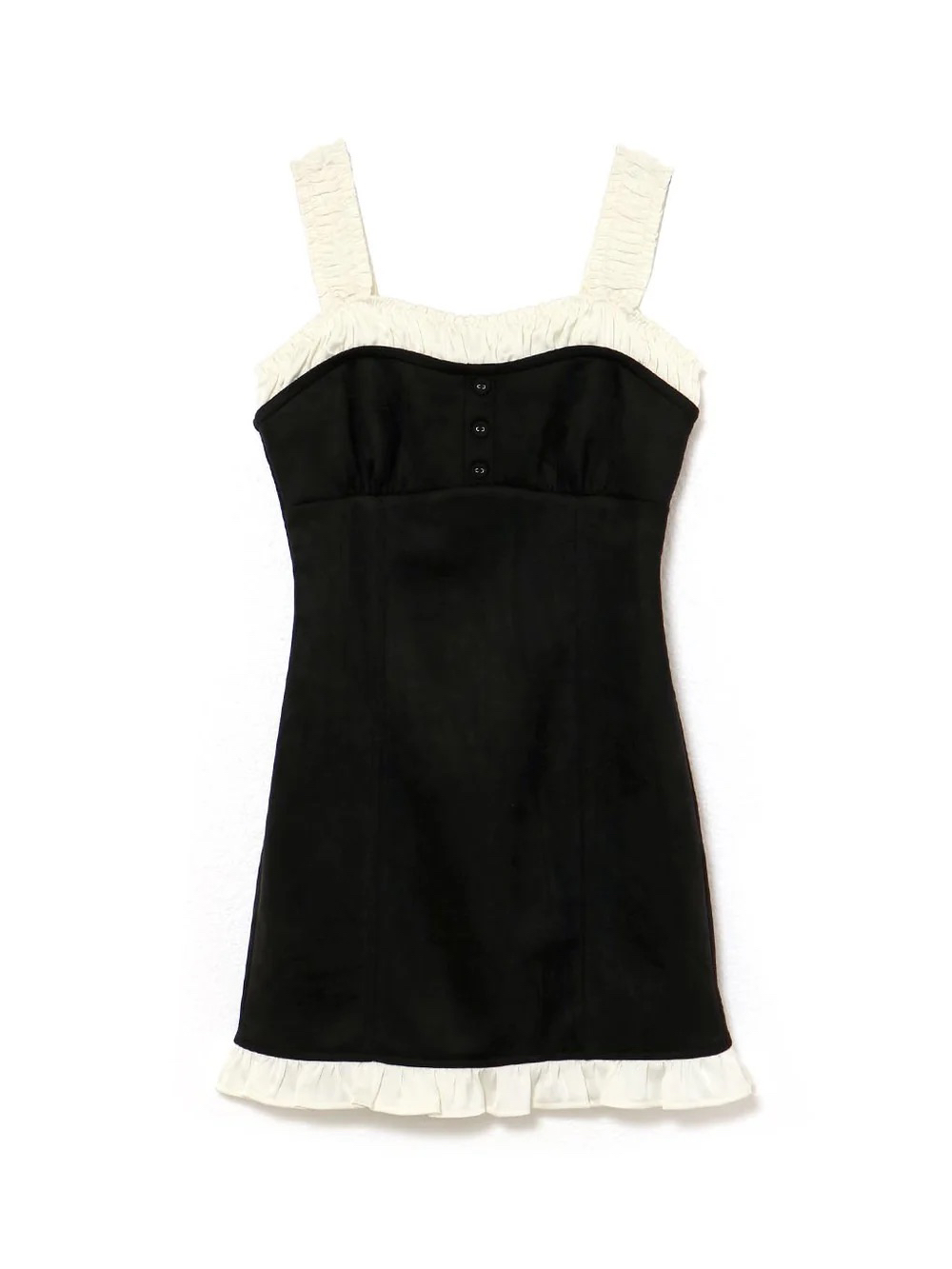 Japanese Summer Sweet Slim Fit Ruffled Lace Camisole Dress - Short Skirt for Women, Perfect for Y2K and 90s Fashion