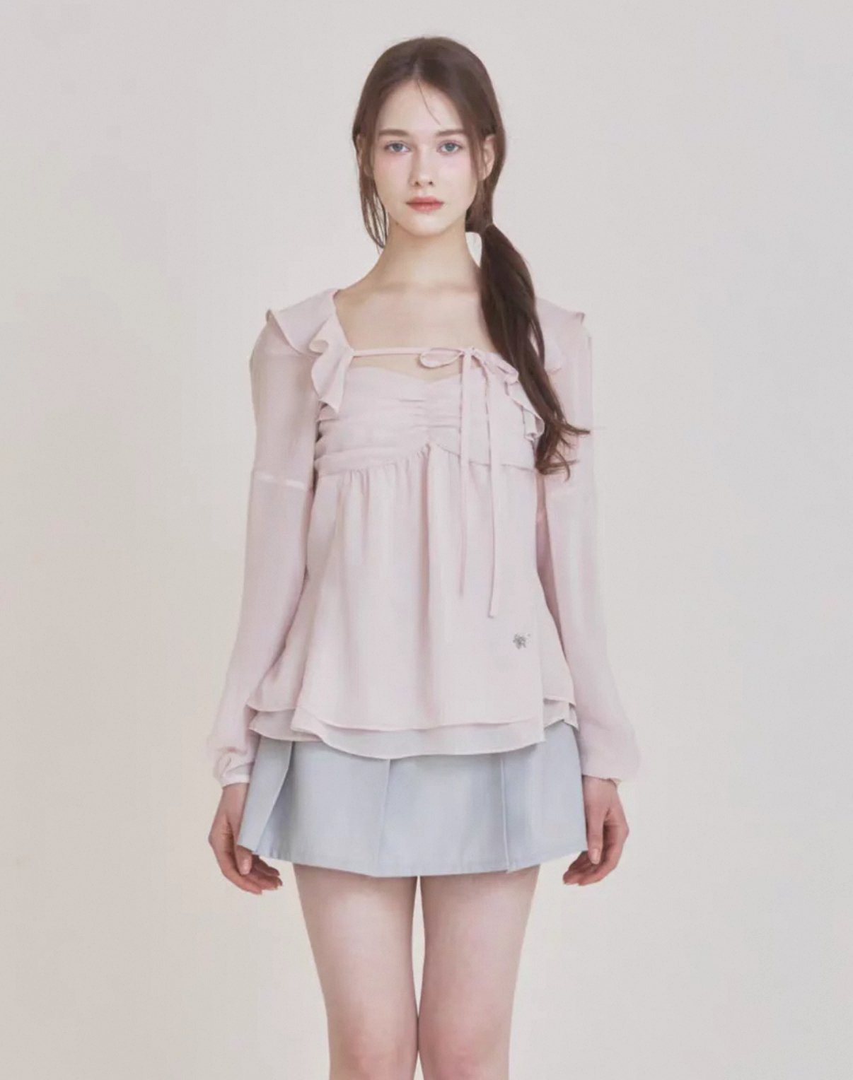 Korean Style Ruffled Strap Shawl Cardigan Set for Women - Blogger's Spring Summer Fashion Must-Have