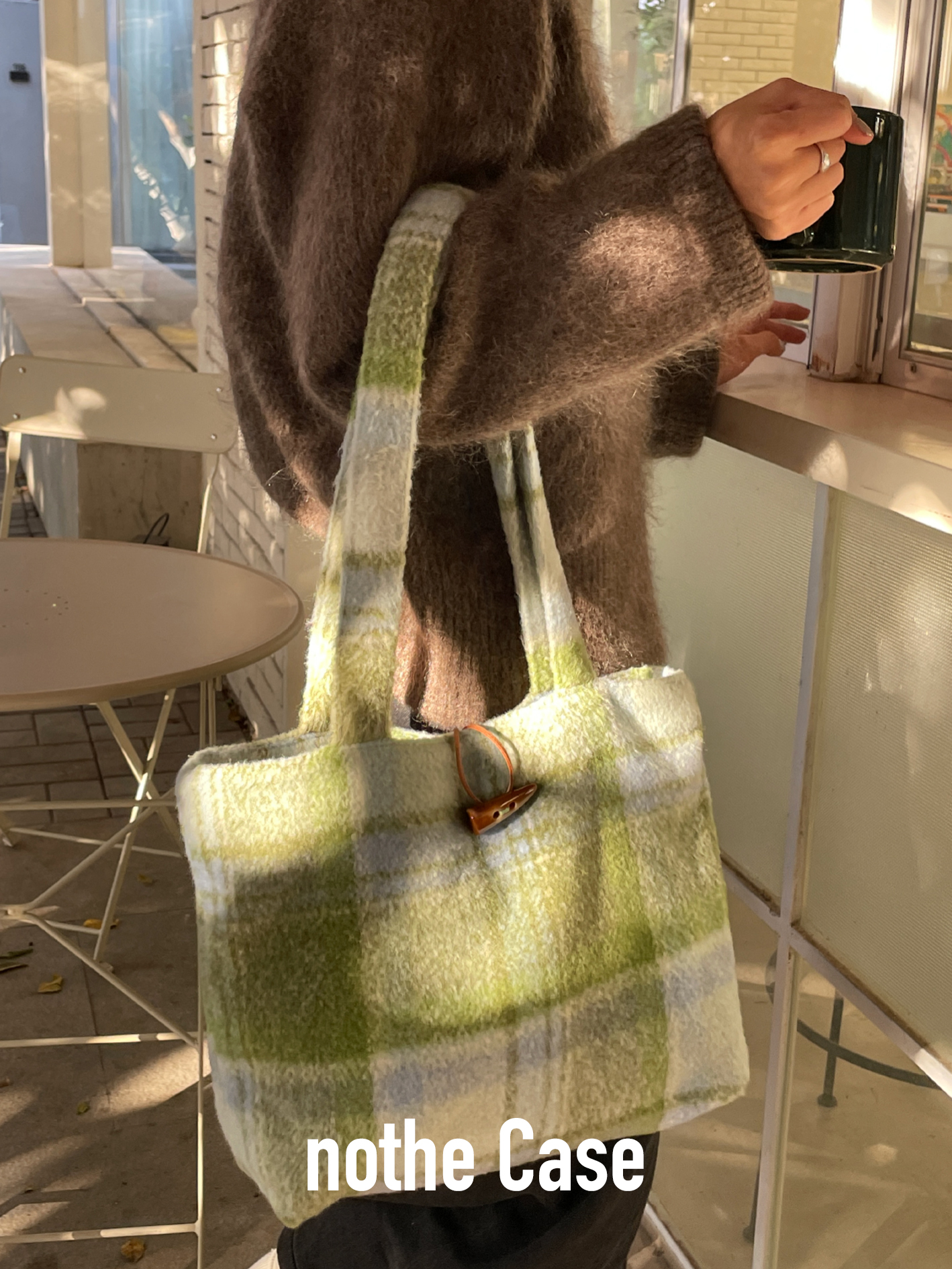 Large Capacity Wool Shoulder Tote Bag - Versatile Casual Fashion Bag for Everyday Use