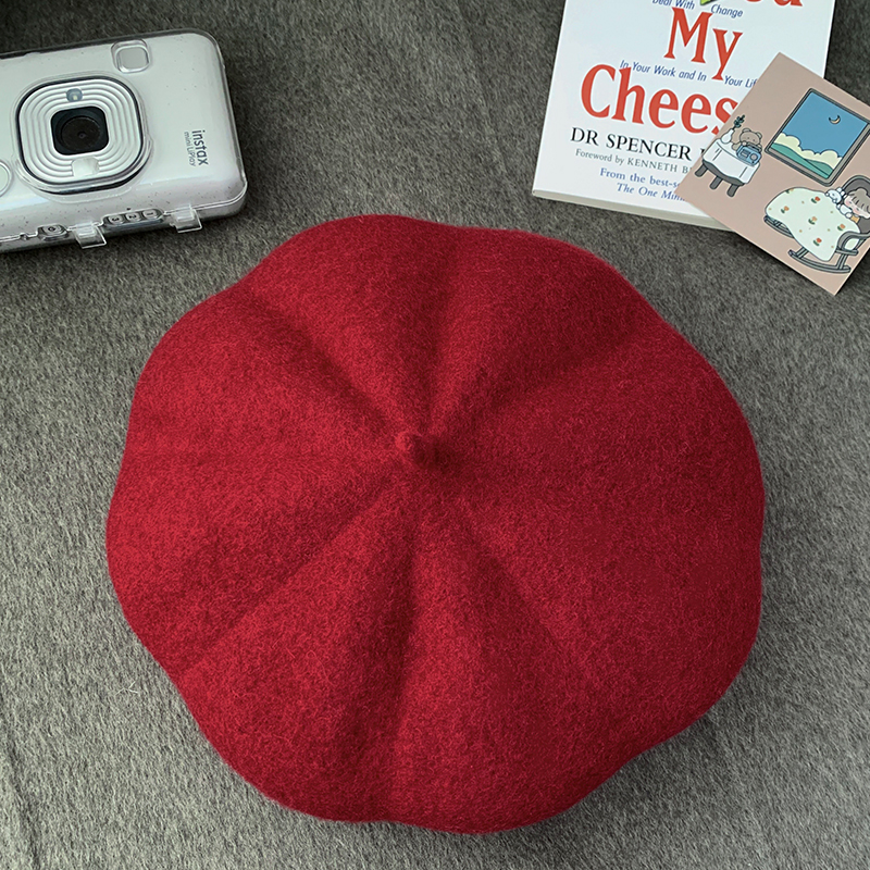 Large Head Circumference Wool Beret - 'My Head is Not Round' Autumn Winter 2024 Style for a Flattering Fit