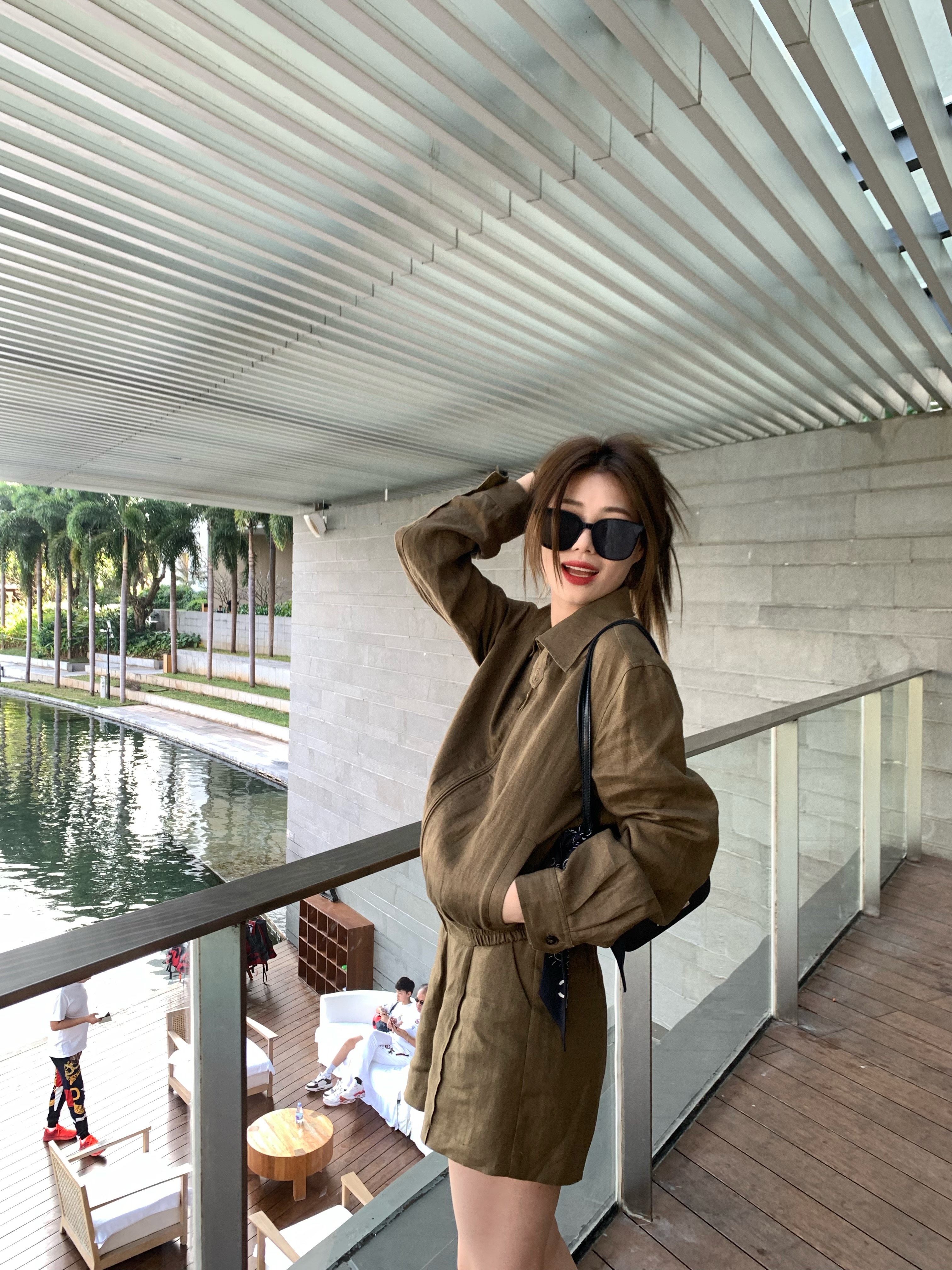 Linen Embroidered Loose Jacket and Shorts Set - Luxury Old Money Style, High-Quality 90s Inspired Fashion for Effortless Elegance