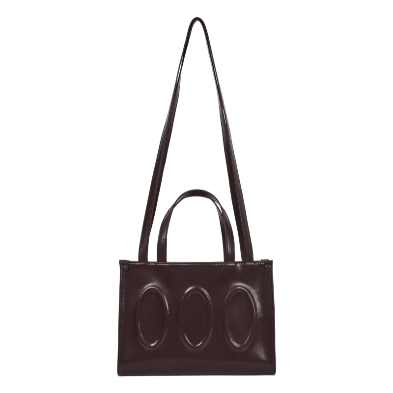 Medium Leather Tote Bag - Versatile Shoulder & Crossbody Design for Stylish Shopping - Chic Everyday Essential
