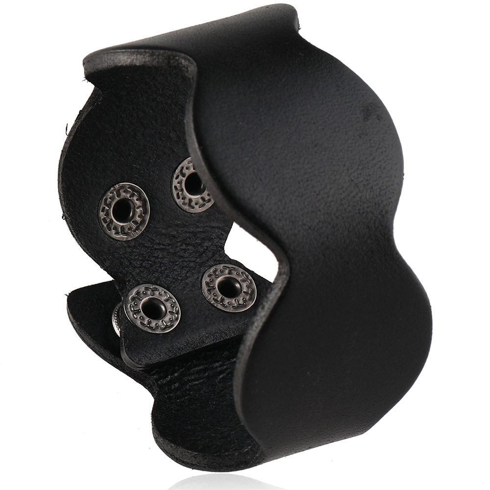 Minimalist Vintage Leather Bracelet - Creative Soul Collision Design, Trendy Accessories for Fashion Lovers