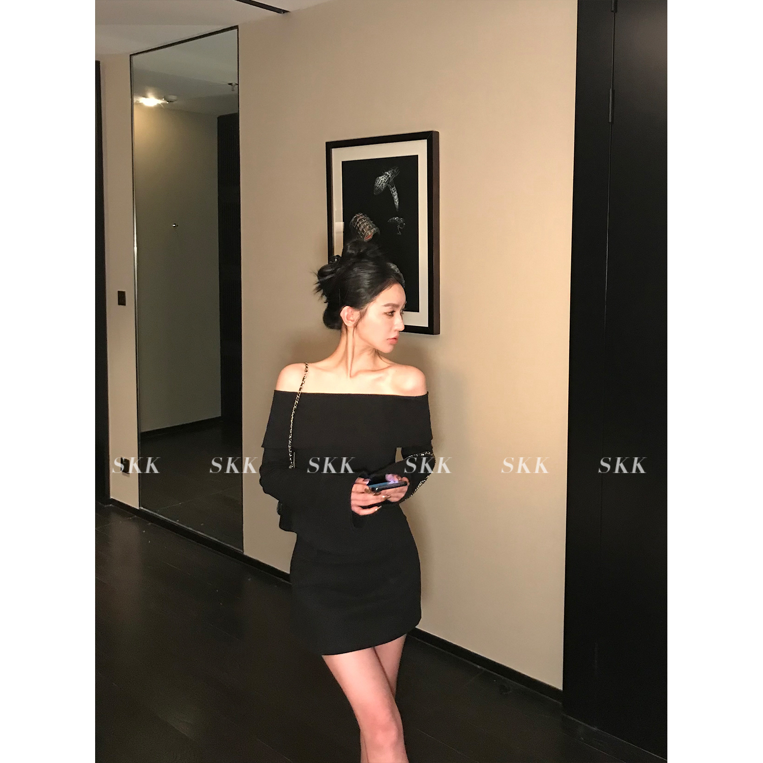 One-Shoulder Zipper Jacket and Casual Skirt Set for Women - Spring Fashion, Mature Sister Style, Trendy 90s Inspired Look