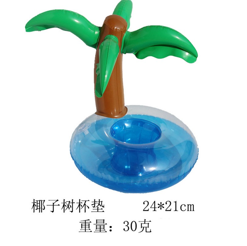 Pink Flamingo Inflatable Drink Holder - Floating Cup Holder for Cola, Beer & Beverages - Summer Pool Party Accessory