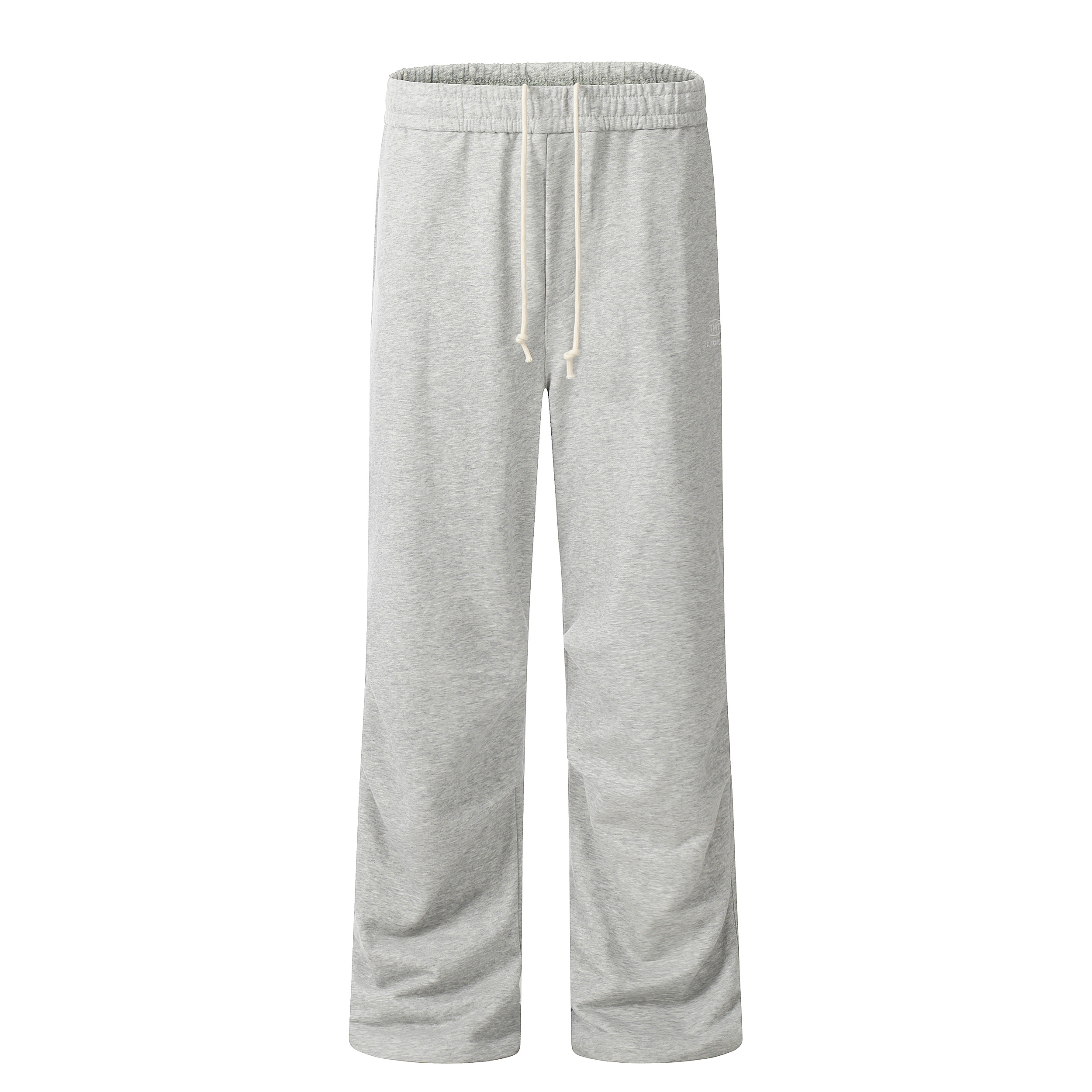 Retro American Casual Wide-Leg Drawstring Pants - Pleated Floor-Length Loose Draping Sweatpants for a Relaxed Y2K Style