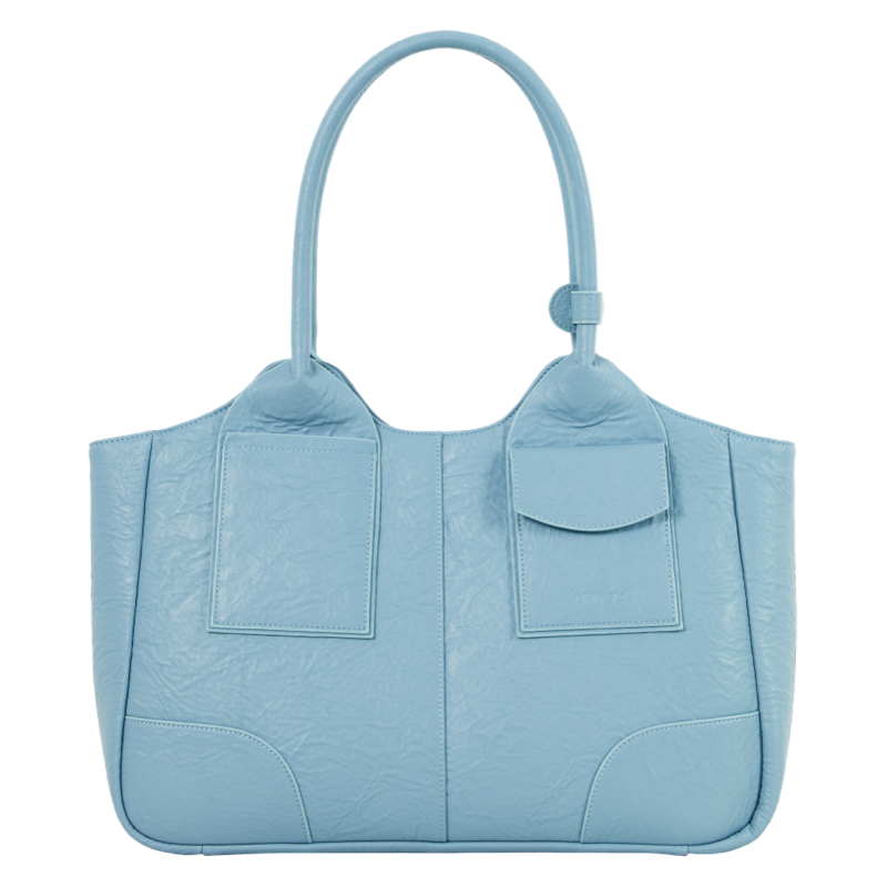 Retro Cowhide Tote Bag with Large Capacity - Stylish Briefcase for Work and Travel