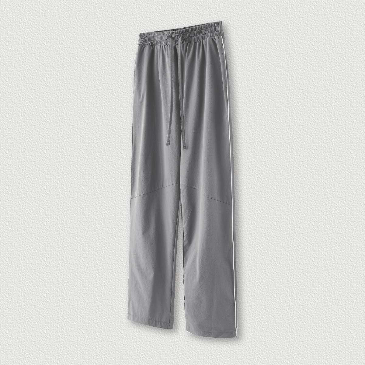 Silver-Gray Women's Jazz Dance Outfit - Quick-Dry Casual Thin Loose Wide-Leg Sports Pants - Trendy 90s Inspired Activewear