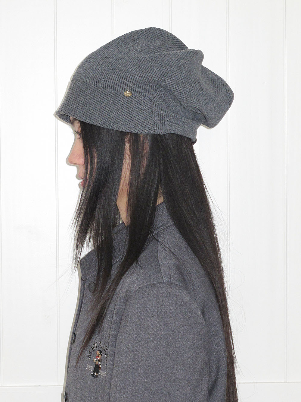 Slouchy Knitted Turban Hat for Women - Versatile Everyday Cap for Spring & Autumn, Face-Flattering Lazy Style