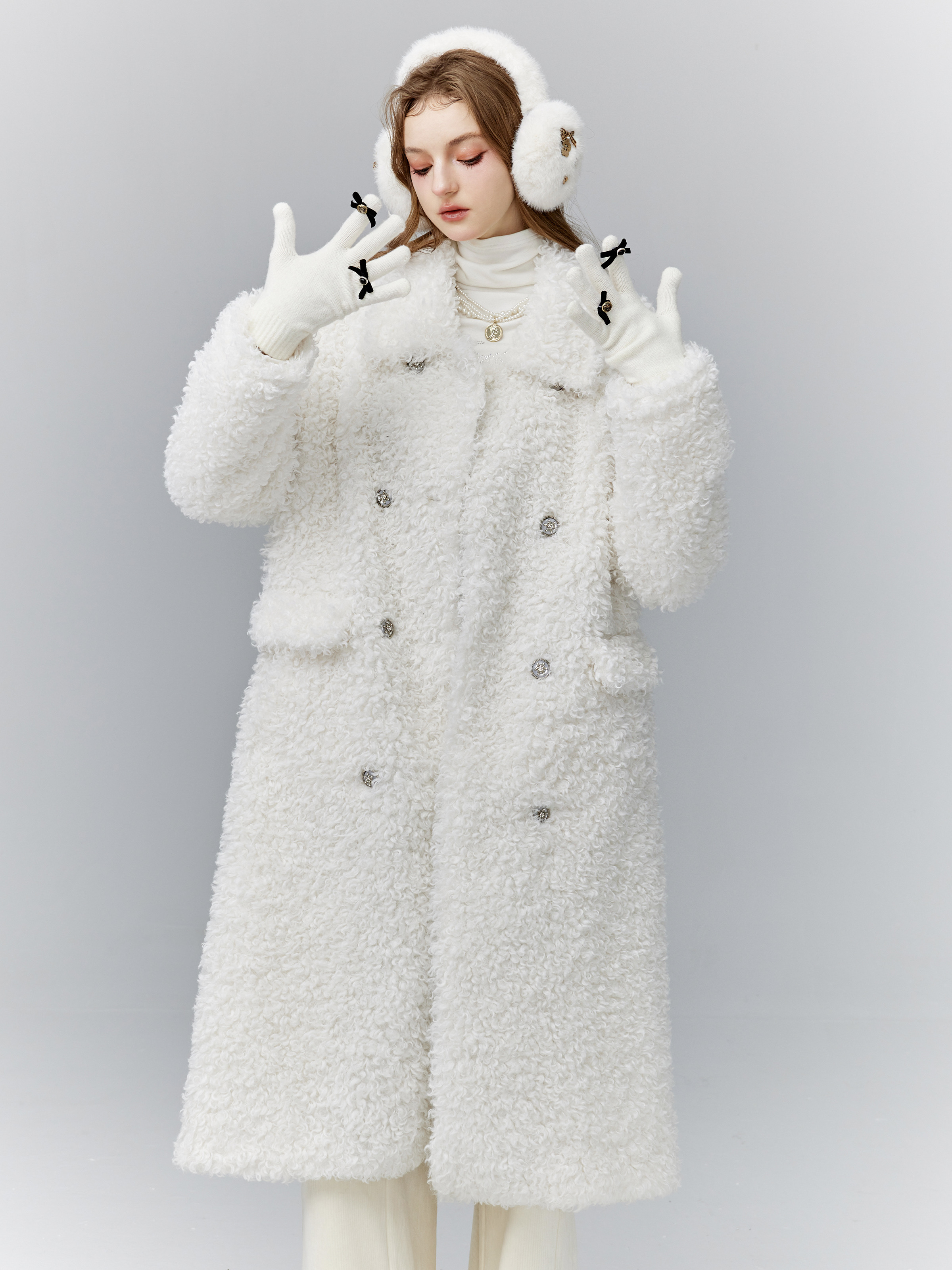 Snow Country Girl Faux Fur Coat - Warm Soft Plush Overcoat for Spring Summer - Trendy 90s Inspired Outerwear