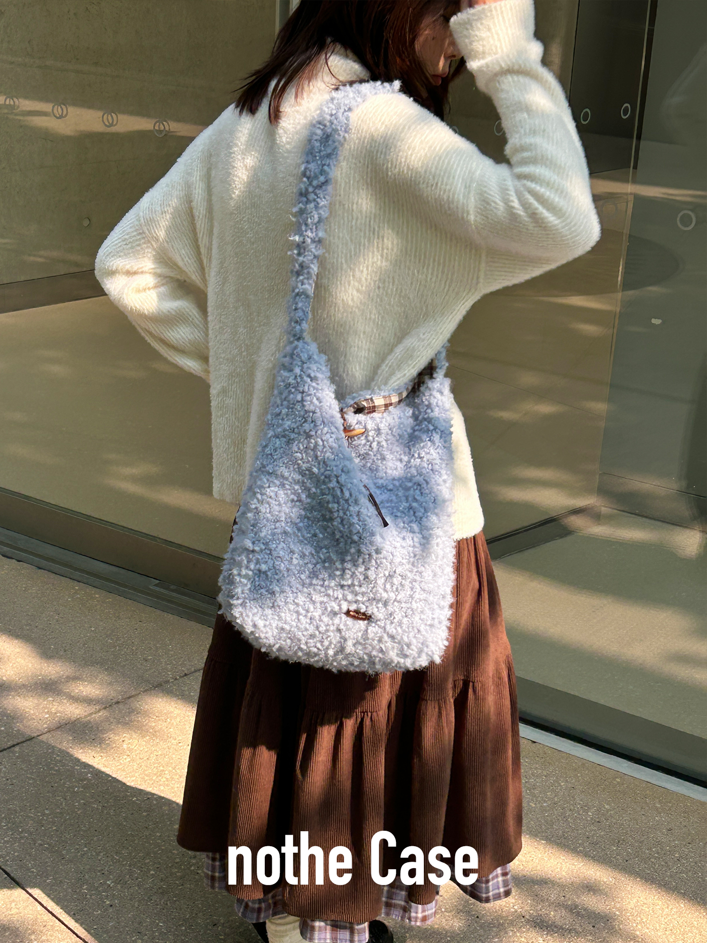 Soft Woolen Large Capacity Crossbody Bag for Autumn Winter - Cozy Commuter Shoulder Bag, Perfect for Everyday Use