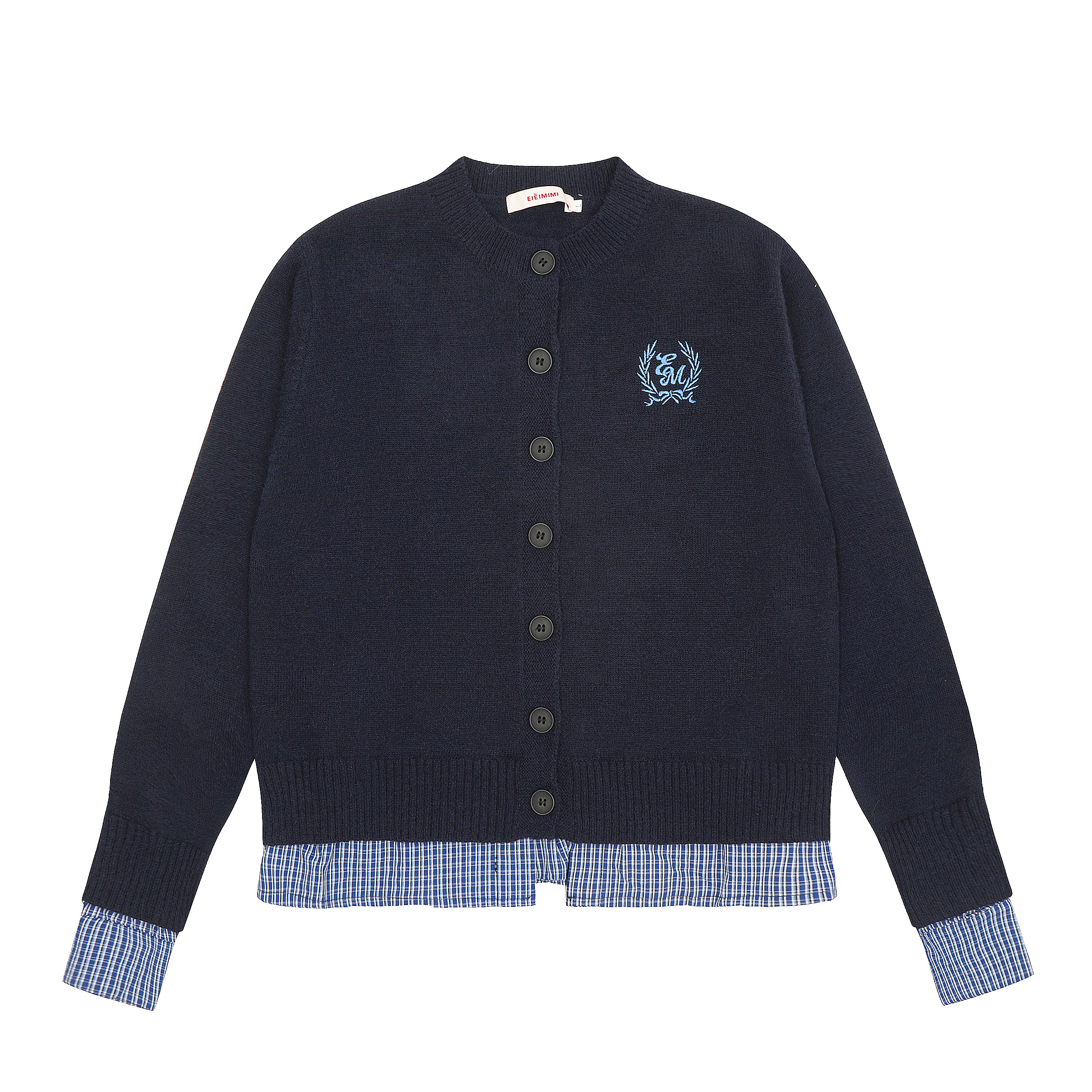 Spicy College Style Knitted Cardigan Sweater - Loose Fit, Spliced Two-Piece for Autumn/Winter Fashion