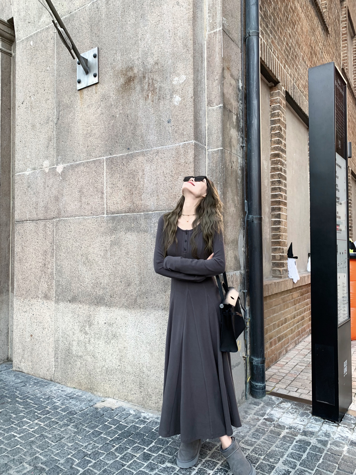 Structured Waist-Defining Slimming Mermaid Dress in Australian Velvet - Upgraded Autumn Style for Effortless Elegance
