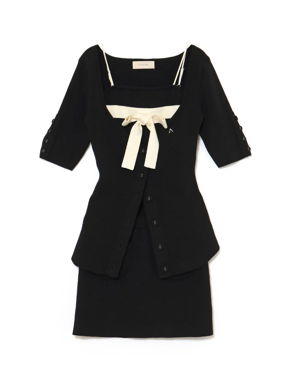 Summer Japanese Sweet Waist-Cinching Knitted Cardigan & Bodycon Skirt Set - Trendy Matching Outfit for Y2K & Korean Style Fashion