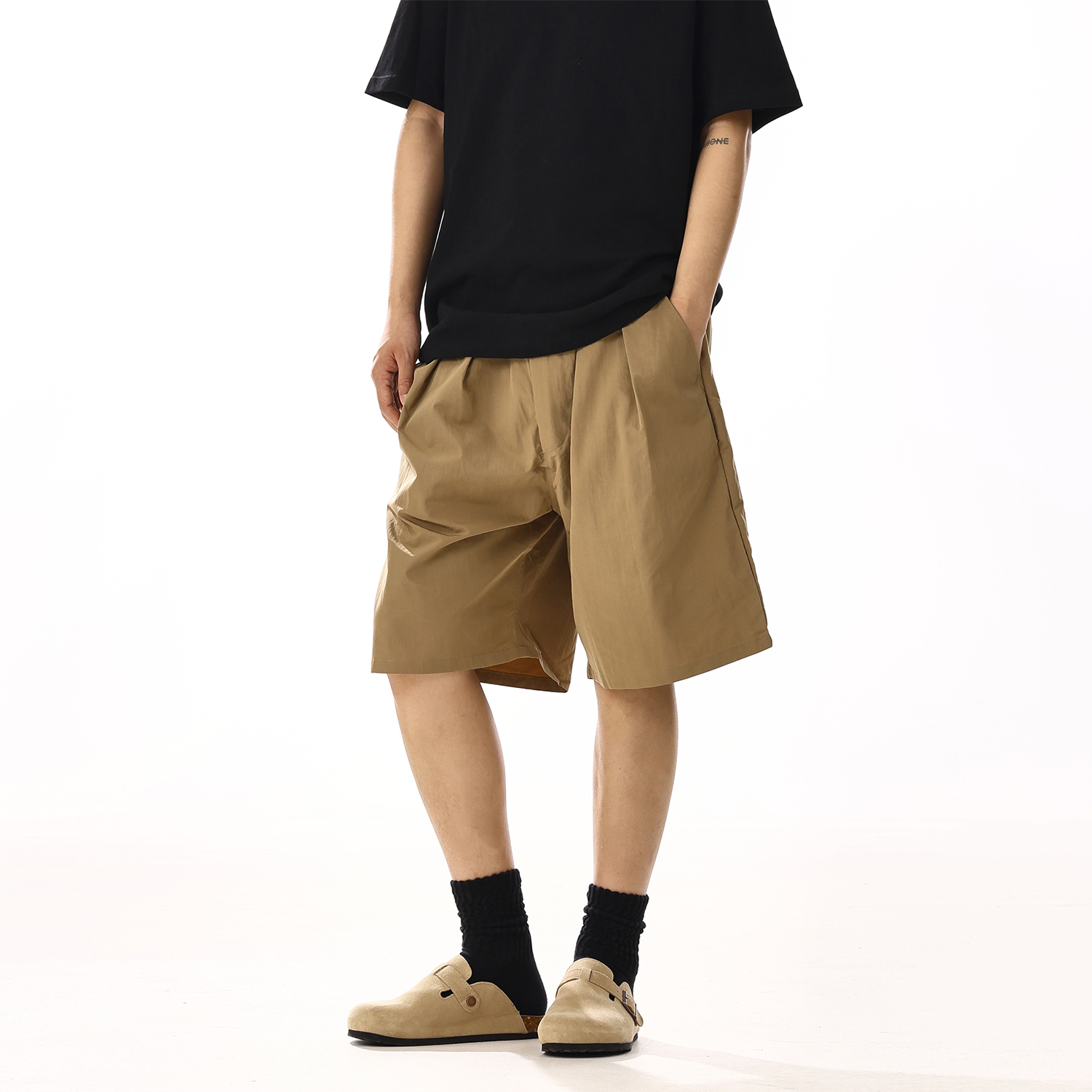 Trendy Retro Casual Summer Shorts - Versatile Loose-Fit 5-Point Quick-Dry Sports Cargo Shorts for Couples
