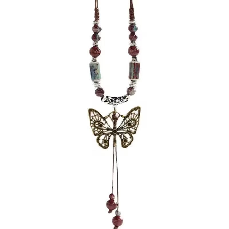 Trendy Soul Collision Necklace Pendant - Simple Single Loop Sweater Chain for Fashion-Forward Looks