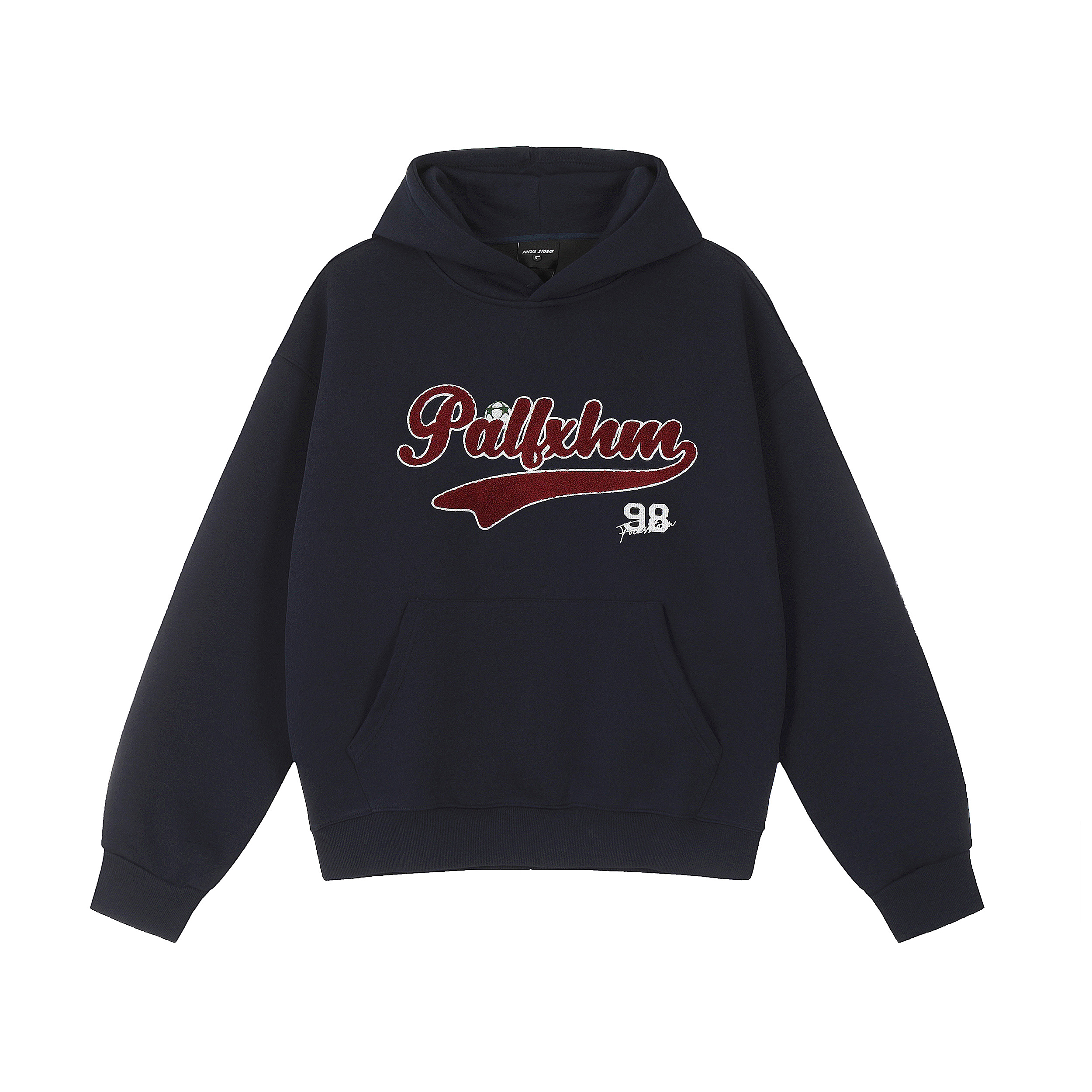 Unisex Loose-Fit American Retro Letter Embroidery Hoodie - Autumn Street Style Casual Sweatshirt