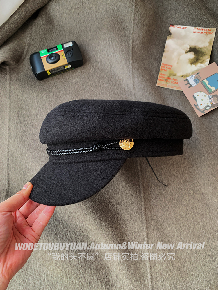 Versatile Octagonal Beret Hat for Women - 2024 Flat-Top Painter Newsboy Cap for Autumn and Winter Fashion