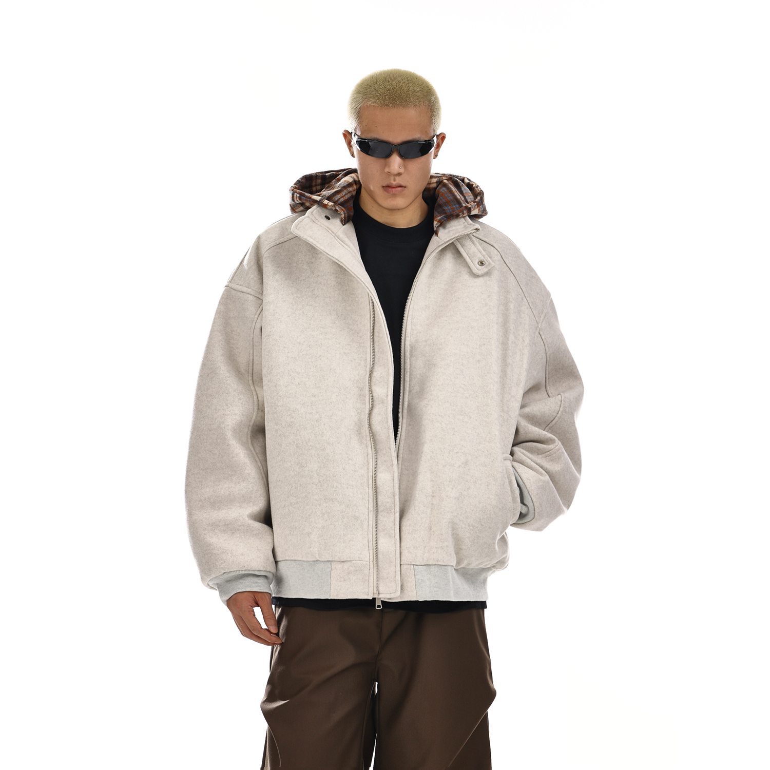 Vintage American-Style Hooded Cotton Jacket for Men and Women, Loose Casual Thickened Winter Coat
