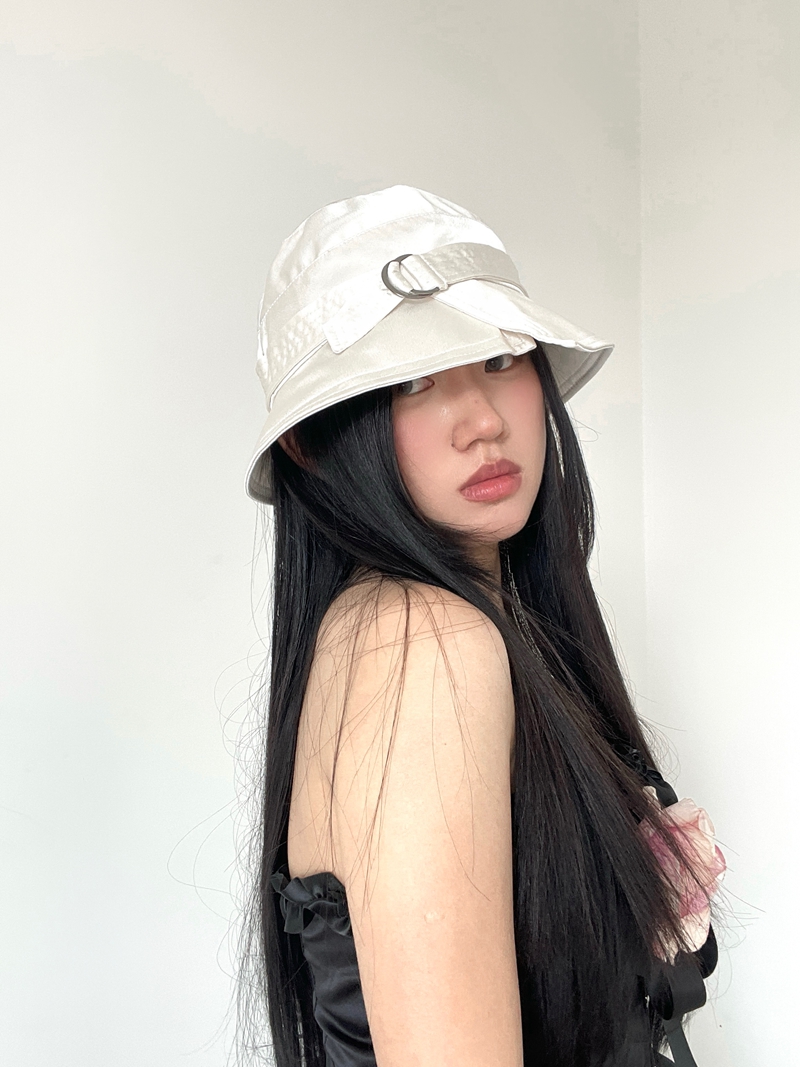 Vintage Women's British Retro Buckle Fisherman Hat - Versatile Casual Bucket Hat for All Seasons