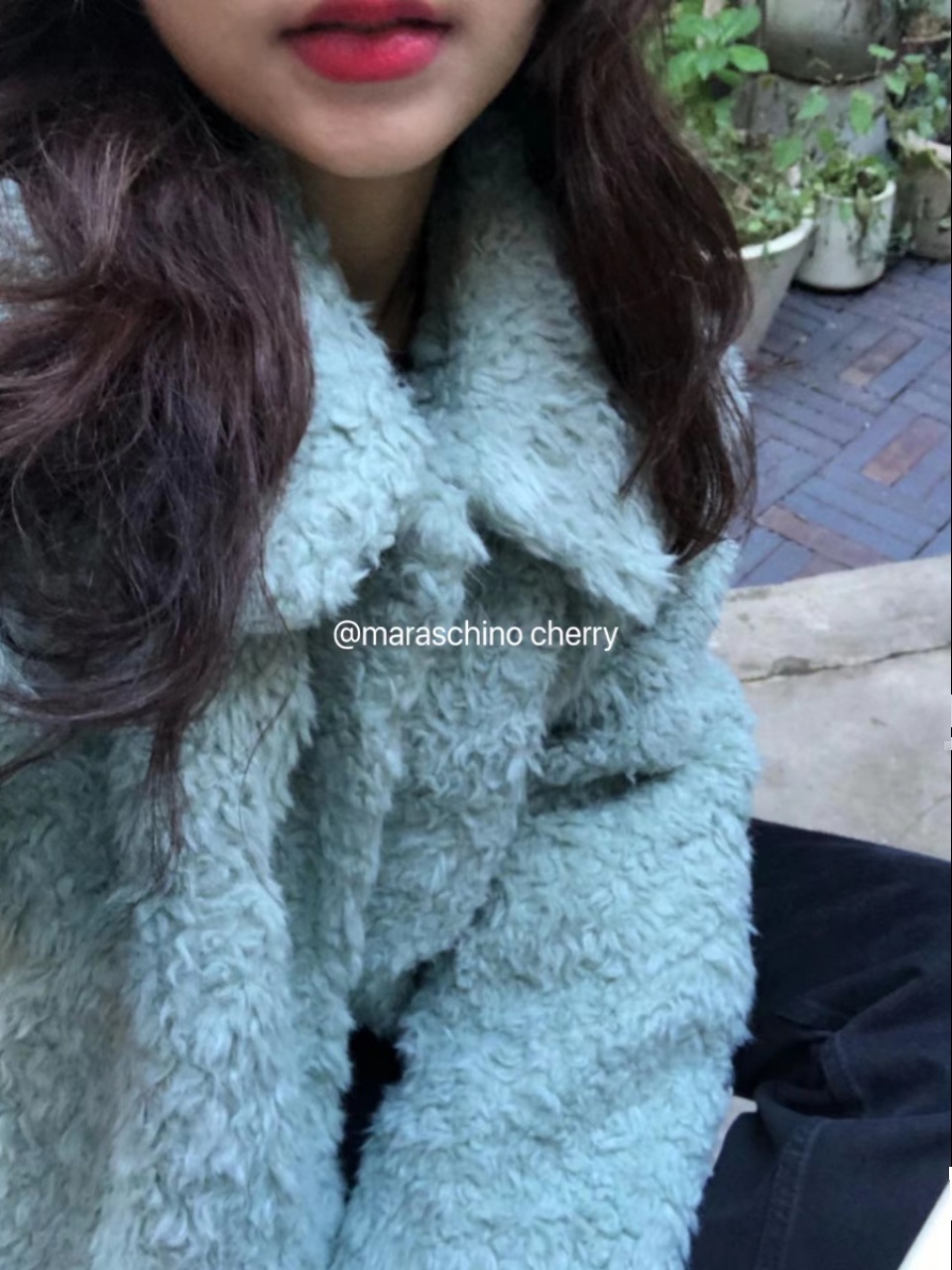 Warm Fluffy Coat in Fresh Mint Green with Large Lapel – Unique Versatile Winter Outerwear for a Cute Look