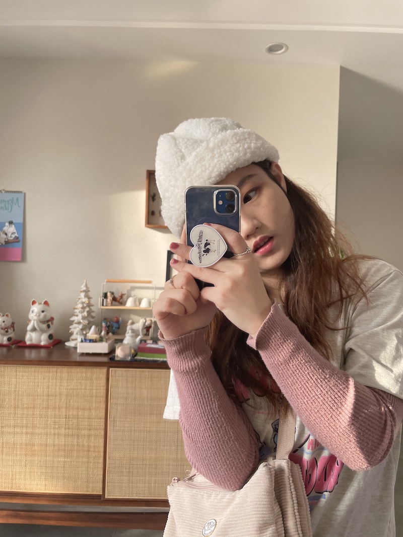Wide-Brimmed Face-Slimming Wool Hat - Sweet Bean Bowl Hat, Korean Style Fashion Accessory for Cozy Looks