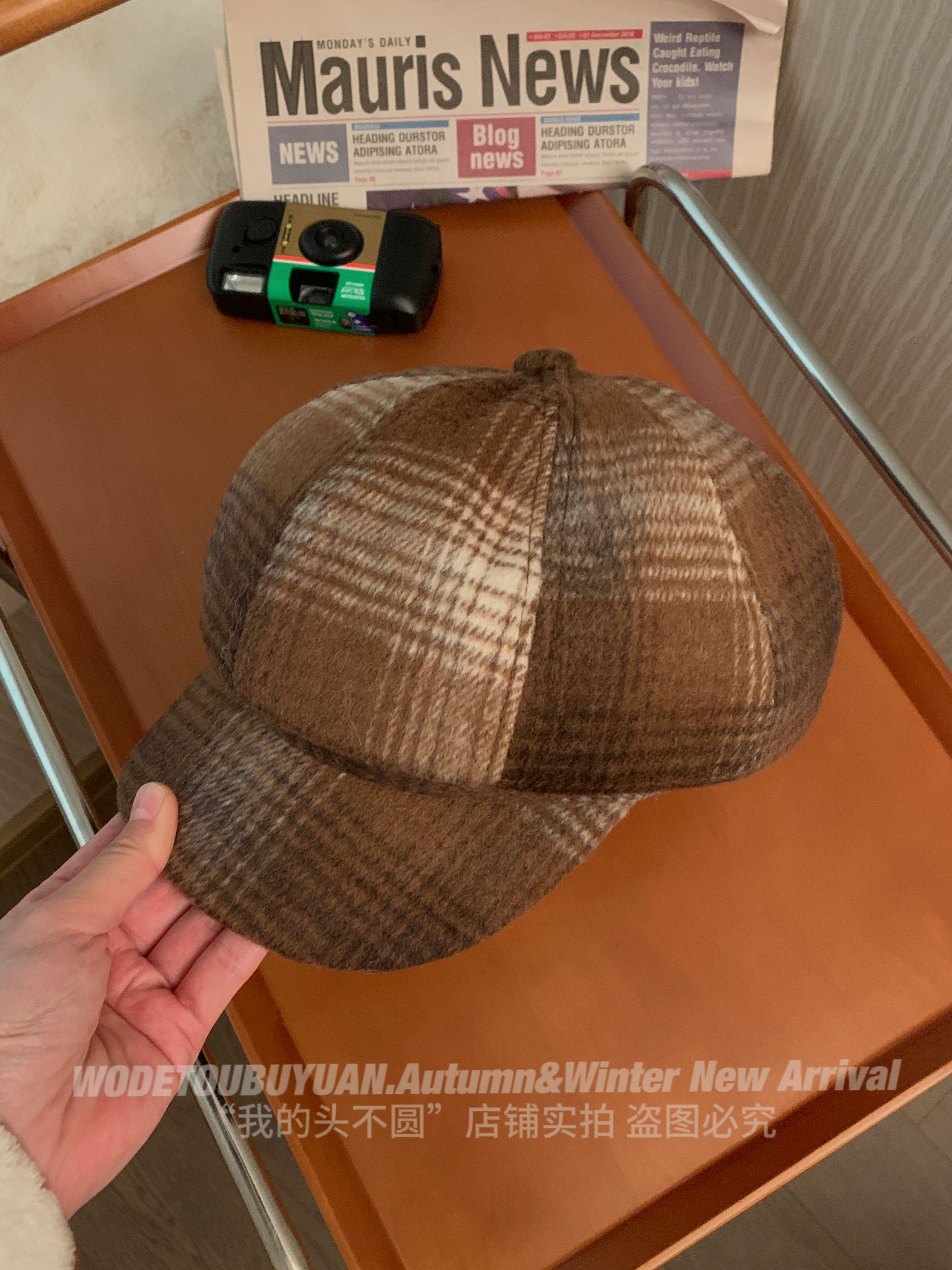 Women's Duckbill Beret Hat - Octagonal Newsboy Cap for Winter 2023 - Face-Slimming Painter Style