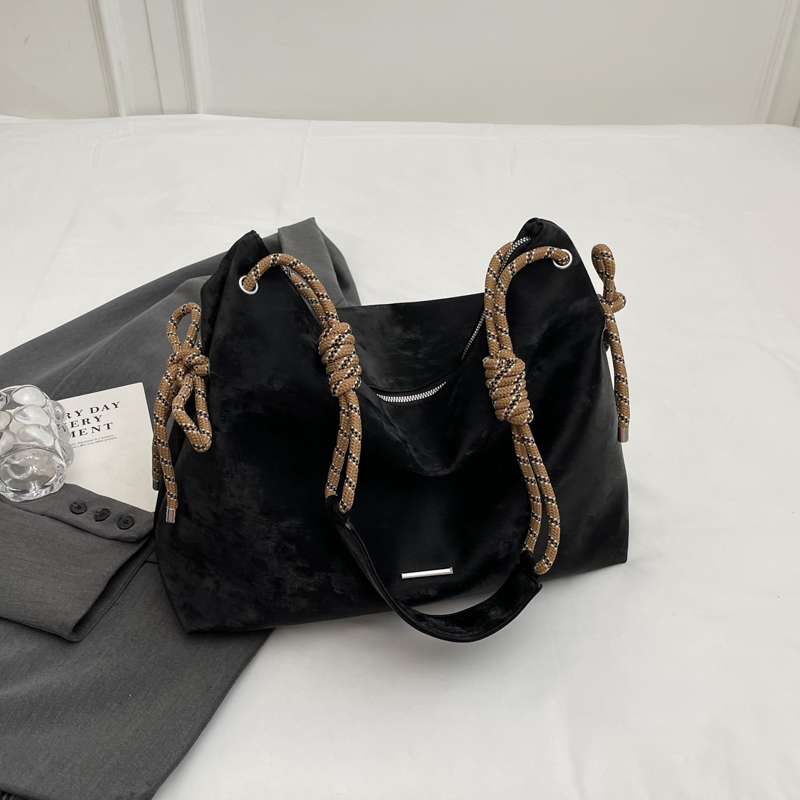 Women's Korean-Style Casual Large-Capacity Tote Bag - Trendy 2025 Summer Versatile Commuting Shoulder Bag