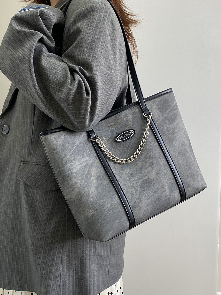 Women's Large Capacity High-End Tote Bag - Spring Summer Deer Design Shoulder Handbag for 2025 Fashion