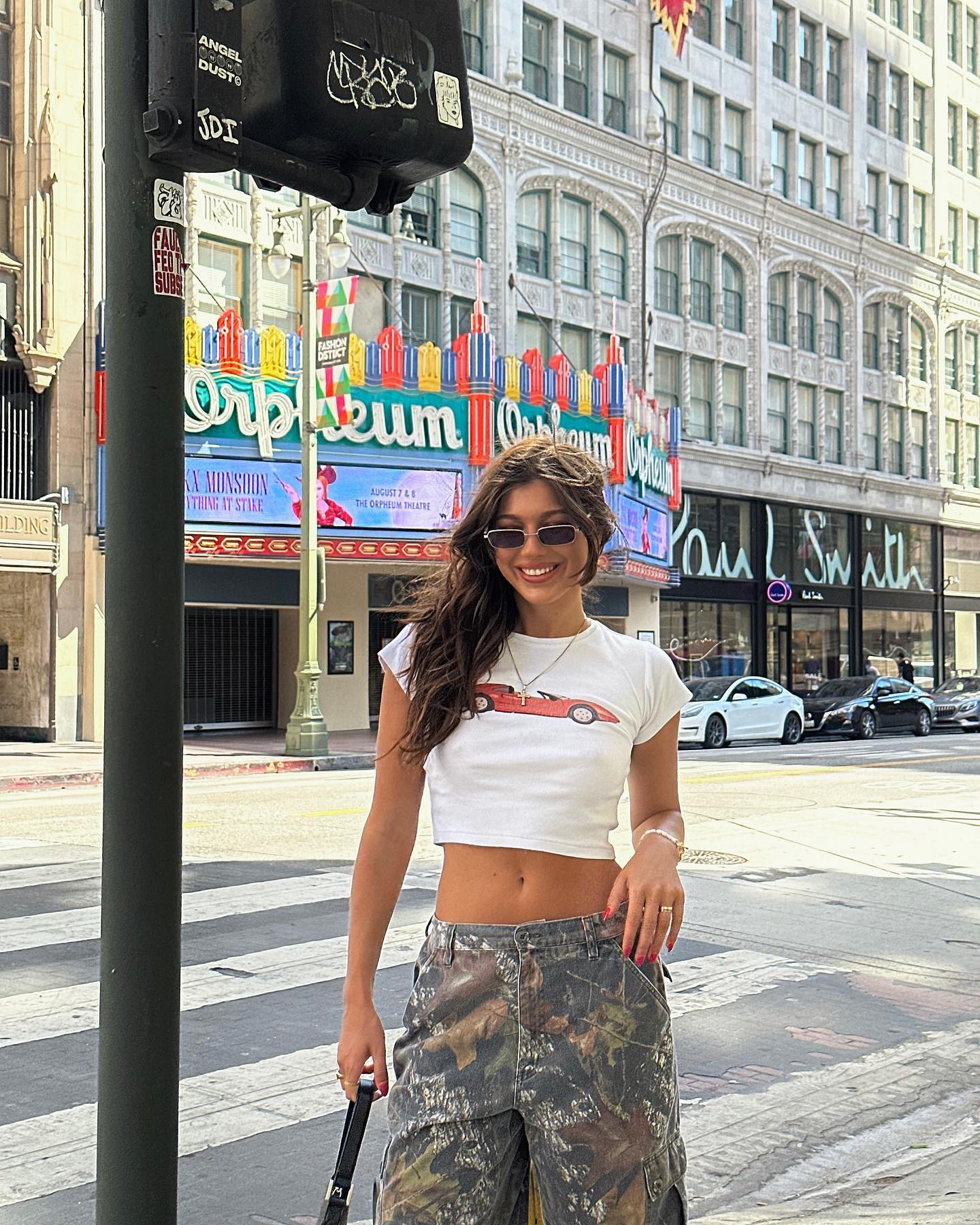 Y2K American Retro White Short Sleeve T-Shirt for Women, Slim Fit, Sweet and Spicy Design, Millennial Style